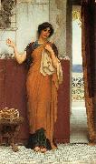 John William Godward Idle Thoughts Spain oil painting artist